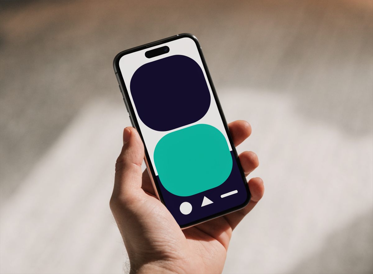 Mobile app interface shown on a smartphone