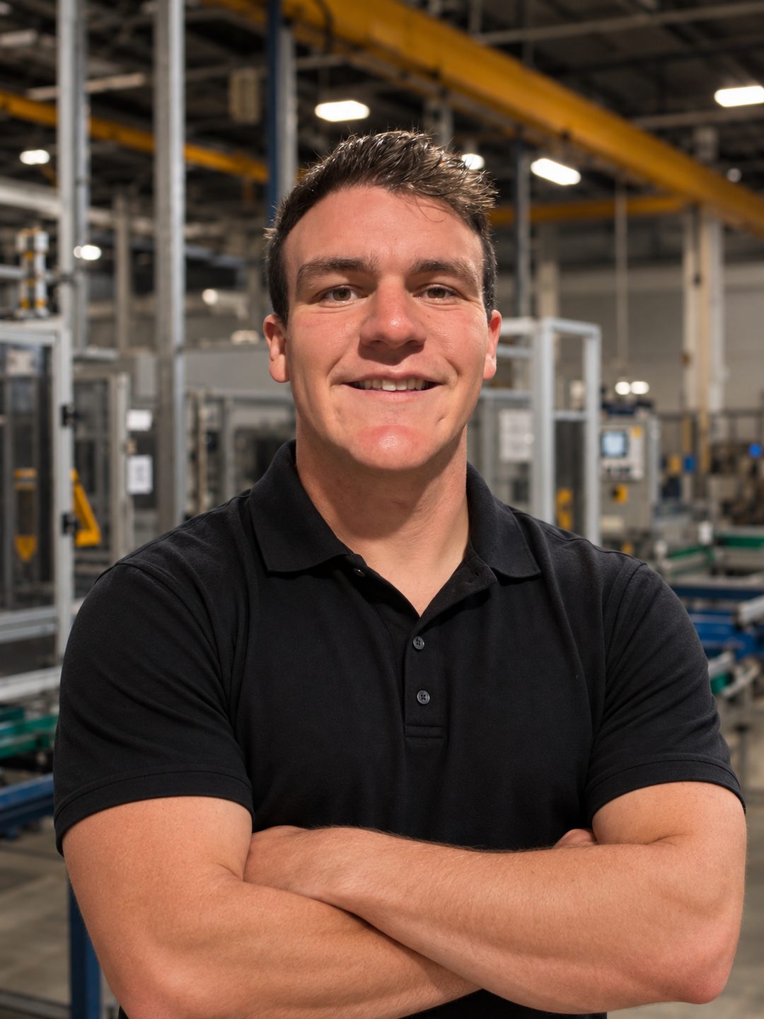 Wesley Piper, photographed on the Lincor Holdings manufacturing floor